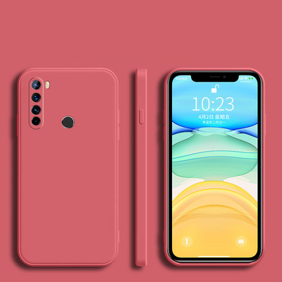 Моден силиконов калъф за телефон с квадратна рамка за Xiaomi Redmi Note 8 8T 9 9S 7 6 5 Pro 9A 9C 8A 6A 5A 4A 4X Матов мек заден капак