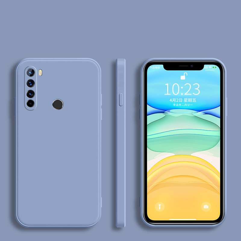 Modes kvadrātveida rāmja silikona tālruņa vāciņš priekš Xiaomi Redmi Note 8 8T 9 9S 7 6 5 Pro 9A 9C 8A 6A 5A 4A 4X Matēts mīksts aizmugures vāciņš
