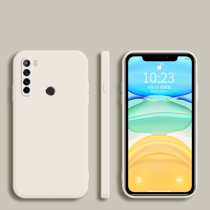 Modes kvadrātveida rāmja silikona tālruņa vāciņš priekš Xiaomi Redmi Note 8 8T 9 9S 7 6 5 Pro 9A 9C 8A 6A 5A 4A 4X Matēts mīksts aizmugures vāciņš