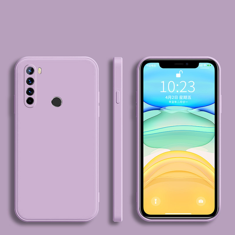 Modes kvadrātveida rāmja silikona tālruņa vāciņš priekš Xiaomi Redmi Note 8 8T 9 9S 7 6 5 Pro 9A 9C 8A 6A 5A 4A 4X Matēts mīksts aizmugures vāciņš