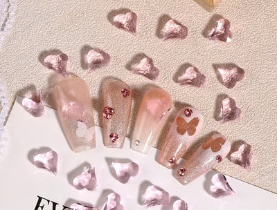 50/100db Aurora Meteorit Gyanta Nail Art Charm 3D K9 Glass Ice Transparent Crystal Gem Laser Meteorite Körömékszer Kiegészítők