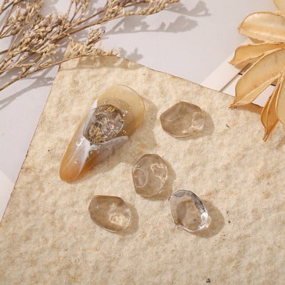 50/100db Aurora Meteorit Gyanta Nail Art Charm 3D K9 Glass Ice Transparent Crystal Gem Laser Meteorite Körömékszer Kiegészítők