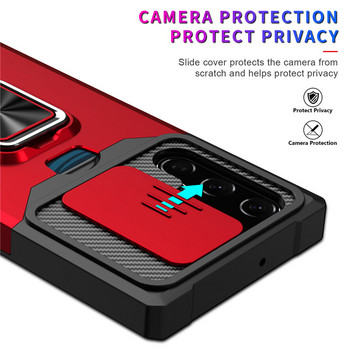 QWShockproof Armor за Samsung Galaxy S22 Ultra Case A12s A32 A52A72 A82 A13 A03 A22 S21 FE Note 20 UltraWith Card Solt Cover