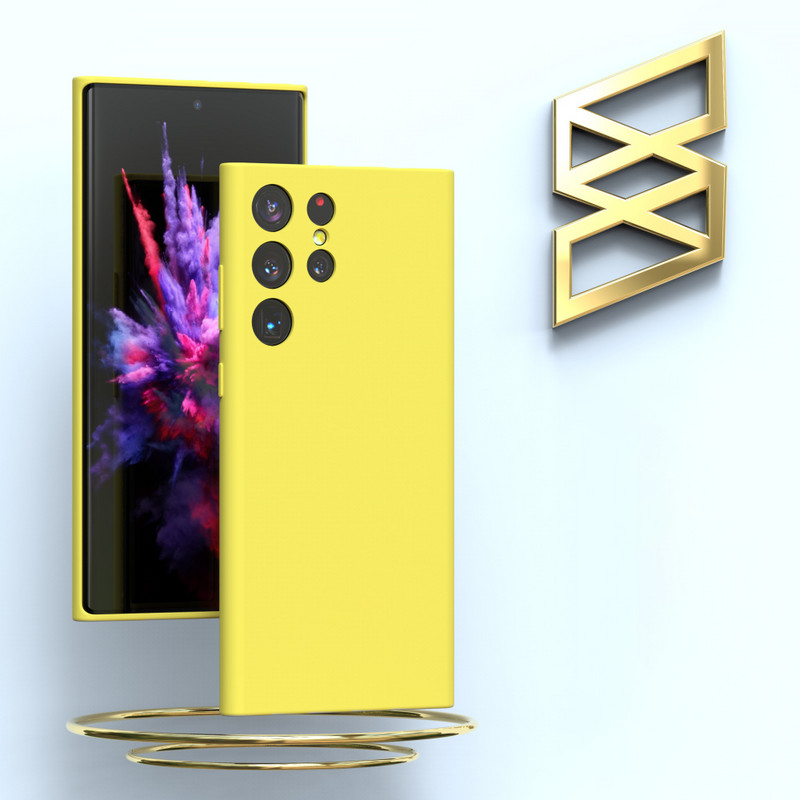 Samsung Galaxy S22 Ultra Case jaoks Kvaliteetne siidine silikoonkate Silky Touch kaitsev kest S22 Ultra S22 Plus S22