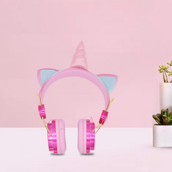 Еднорог слушалки Bluetooth 5.0 Сладко момиче Casco Безжични слушалки Слушалки с микрофон Безжични Auriculares Коледен подарък