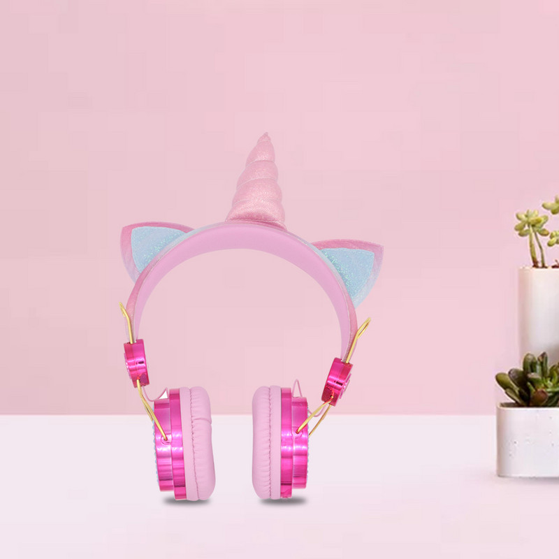 Unicorn slušalice Bluetooth 5.0 Cute Girl Casco bežične slušalice slušalice s mikrofonom Wireless Auriculares Božićni poklon