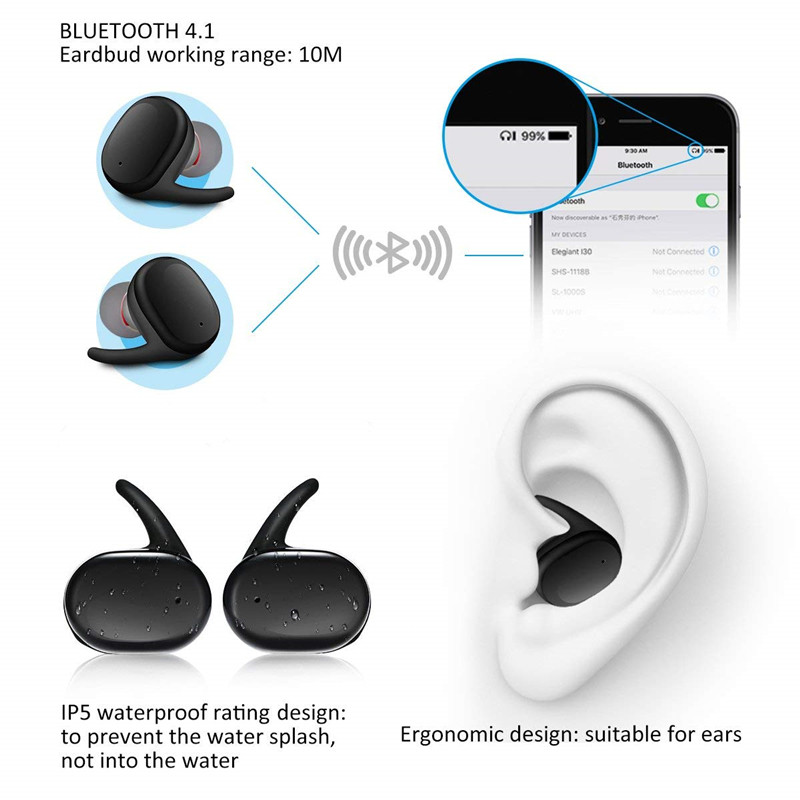 Y30 TWS Bluetooth austiņas Austiņas Gamer True Wireless Earphone Mini Earbuds Sports operētājsistēmai IOS Android беспроводные наушники