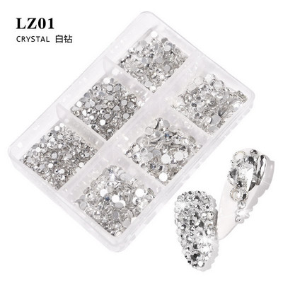6 Méret Crystals AB Köröm Strassz Kristály AB Köröm Strassz SS6-SS20 Opál Köröm drágakő strasszok körömdíszítéshez