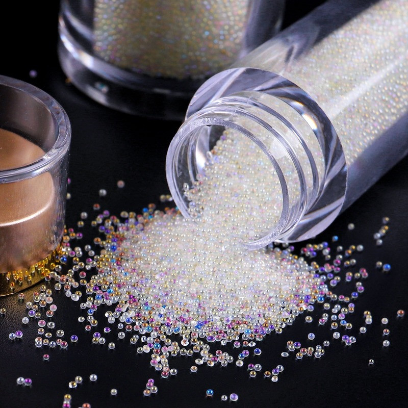 1 palack Üveg AB Crystal Dust Mikrocirkon köröm strassz DIY Beauty apró strassz 3D drágakövek Mikro Pixie Nails Dekoráció