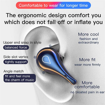 Tws Wireless Headsets συμβατά με Bluetooth 5.1 Ακουστικά Stereo Sports Gaming Αδιάβροχα ακουστικά με μικρόφωνο για Xiaomi Huawei