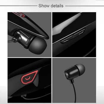 Y98 Ασύρματα 5.0 Ακουστικά συμβατά με Bluetooth Φορητά αθλητικά ακουστικά με μαγνητική αναρρόφηση λαιμού για Xiaomi Huawei IOS