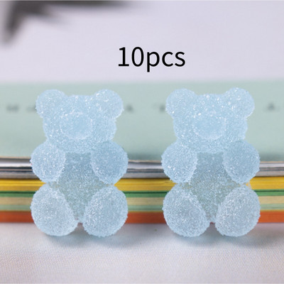 10 db arany ezüst medve körömdíszítés 3D varázslatok aranyos strassz kristály állat fémötvözet manikűr design körmök kiegészítők dekoráció