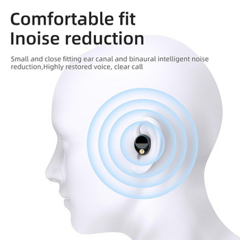 Tws Wireless Headphones Συμβατά με Bluetooth Ακουστικά παιχνιδιών In-ear Διφωνικά Αθλητικά Ακουστικά Μείωσης Θορύβου κλήσεων για Samsung