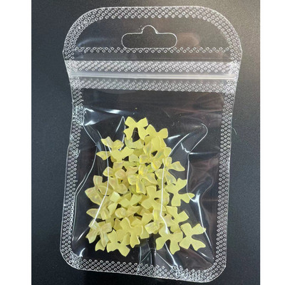 50 kom Smola Mašna Nail Art Šarm 3D bijela duga traka Bowknot Nakit za nokte Ukrasi DIY Kawaii mašne Dodaci za nokte 10x11MM