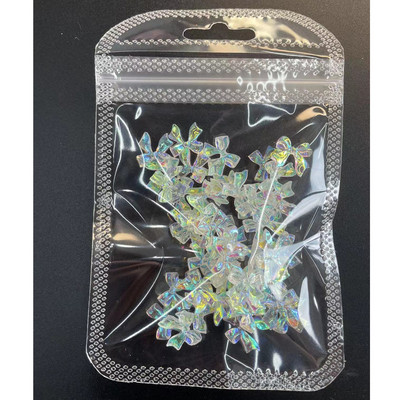 50 kom Smola Mašna Nail Art Šarm 3D bijela duga traka Bowknot Nakit za nokte Ukrasi DIY Kawaii mašne Dodaci za nokte 10x11MM