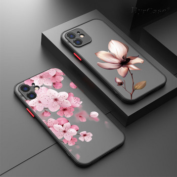 За iPhone 13 12 11 14 Pro Max Mini XS X XR 14Plus защитен калъф Flowers Mandala Sexy Floral Soft Bumper Matte Hard Back Cover