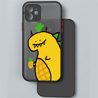 Paredzēts iPhone 13 12 11 Pro Max Mini XS X XR 7 8 Plus korpusam Luksusa, gudrs dinozauru mazuļu pāri Mīksts buferis, matēts cietais aizmugures vāks