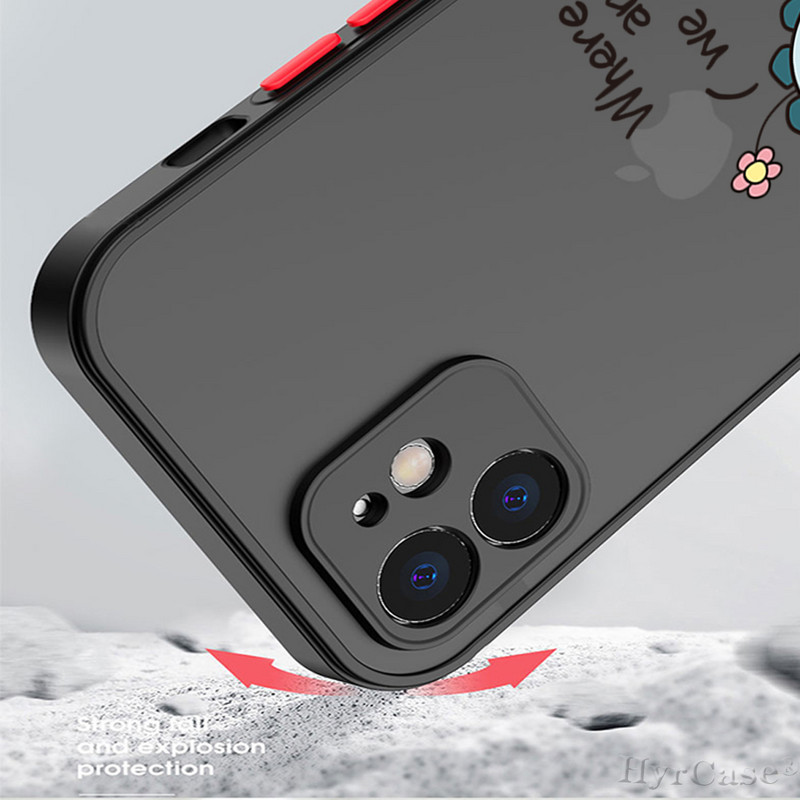 Paredzēts iPhone 13 12 11 Pro Max Mini XS X XR 7 8 Plus korpusam Luksusa, gudrs dinozauru mazuļu pāri Mīksts buferis, matēts cietais aizmugures vāks