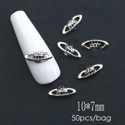 50 db Cross Nail Charms Strasszos Punk Gothic Design Luxus Nail Art kellékek 3D Charm DIY Tips Manikűr Dekoráció