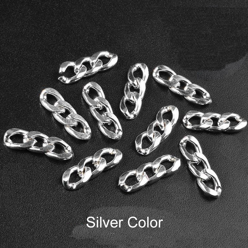 50 db Cross Nail Charms Strasszos Punk Gothic Design Luxus Nail Art kellékek 3D Charm DIY Tips Manikűr Dekoráció