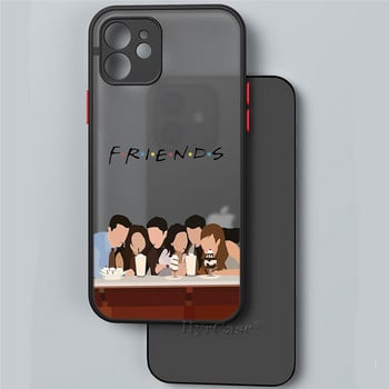 За iPhone 13 12 11 Pro Max Mini XS X XR 7 8 Plus Калъф Friends TV Show Central Perk Coffee Мека броня Матирана твърда задна корица