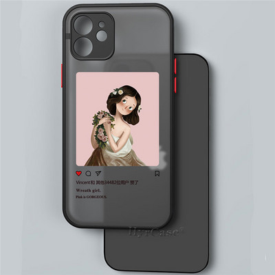 Για iPhone 13 12 11 14 Pro Max Mini XR 14Plus Θήκη Mona Lisa David Statue Abstract Art Μαλακός προφυλακτήρας ματ σκληρό πίσω κάλυμμα