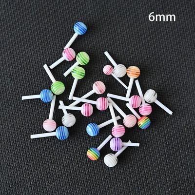 20/50 tk Sweet Lollipop Nail Art Dekoratsioonivaik Korea Lovely Candy Charms Segavärvilised Suvised Mini Lolly Bonbon Maniküüri osad