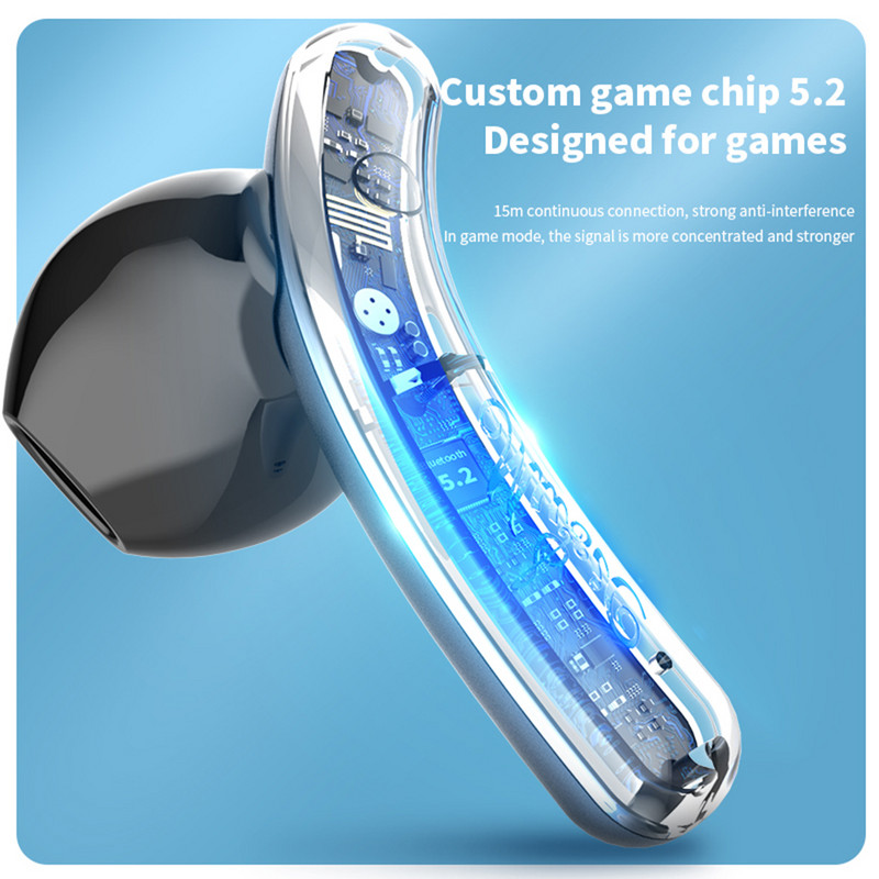 HOMEBARL N28 Buetooth 5.2 Creative Sport Game HIFI Mini In Ear Touch Screen Earphone Box Charge Box for Mobile Phone Tablet Notebook