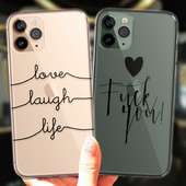 iPhone 13 12 11 14 Pro Max Mini XS XR 14Plus futrālim Populārs Love Laugh Life Cute Cat Fashion caurspīdīgs mīksts silikona vāciņš