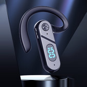 Νέας σχεδίασης V28 Bluetooth 5.2 Ακουστικά Running Fitness Sport With Earhook + Power Display Ακουστικά για Smart Phone Tablet