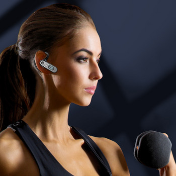 Нов дизайн V28 Bluetooth 5.2 Слушалки за бягане Фитнес Спорт с кука за ухо + Слушалки за захранване на дисплея на екрана за смарт телефон и таблет