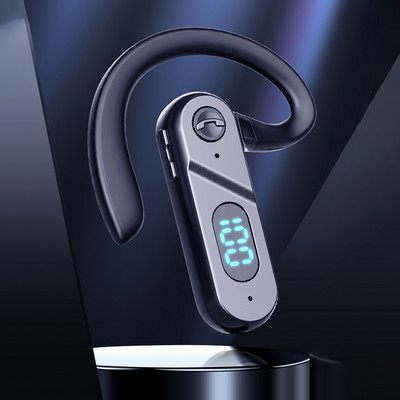 Νέας σχεδίασης V28 Bluetooth 5.2 Ακουστικά Running Fitness Sport With Earhook + Power Display Ακουστικά για Smart Phone Tablet