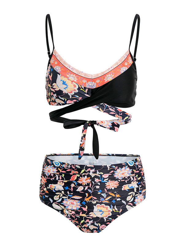 S-XXL Vintage Print bikiniji 2023 ženski Seksi Ženski kupaći kostim s visokim strukom Push up bandage dvodijelni ženski bikini