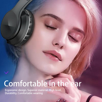 Bluetooth 5.0 слушалки Геймърски слушалки Безжични спортни слушалки за телефон IOS Android Лаптоп Поддържа кабелна TF FM с микрофон