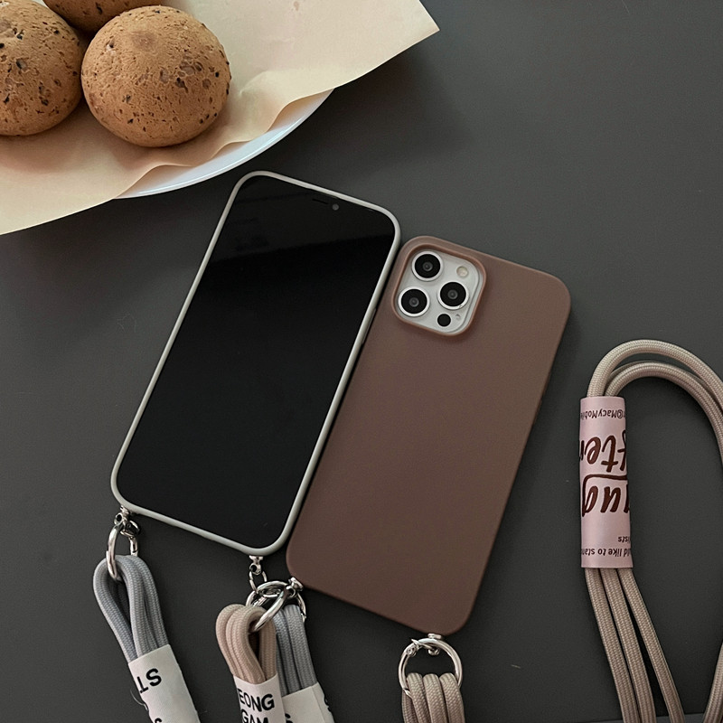 Διπλό κολιέ χιαστί με κορδόνι Θήκη σιλικόνης για Samsung Galaxy S22 S21 S20 Ultra FE S10 S9 S8 Plus Κάλυμμα με λουράκι καρπού