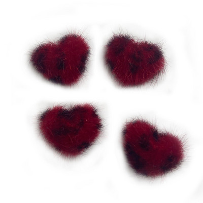 5gab Heart Pom Pom 3D nagu piekariņi 2021 Summer New Magnetic Nail Pom komplekts Accent Nail Magnetic Pom Puffy Pom Charms Nail Art