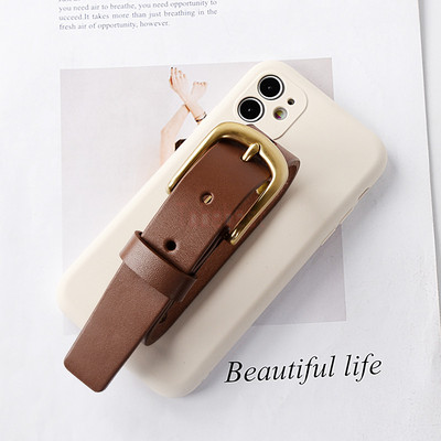 Modna narukvica s remenom Tekuća silikonska futrola za iPhone 13 12 Mini 11 Pro XS Max X XR 7 8 6 6S Plus prsten za zapešće Poklopac za držač telefona