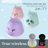 TWS Earbuds Prijenosne bežične Bluetooth 5.0 slušalice Stereo zvuk Sportske slušalice Lijep dizajn Cut Pet slušalice s mikrofonom