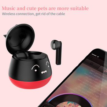 Ακουστικά TWS Φορητά ασύρματα Bluetooth 5.0 Ακουστικά Στερεοφωνικά Αθλητικά Ακουστικά Υπέροχης σχεδίασης Ακουστικά κομμένα κατοικίδια με μικρόφωνο
