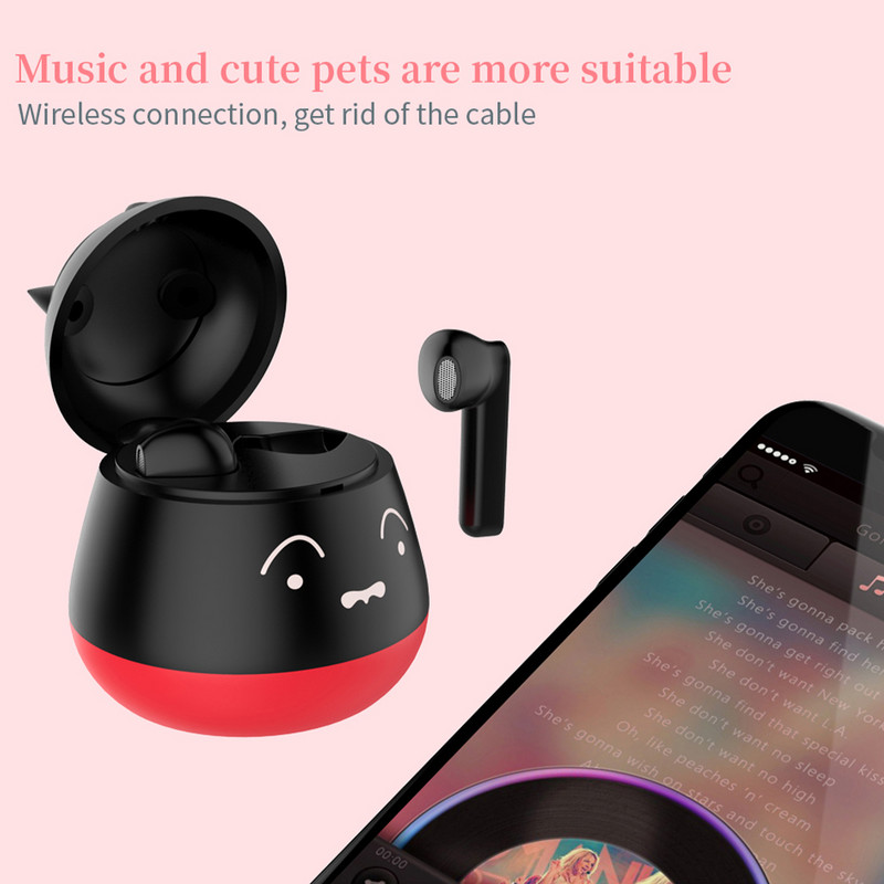 TWS Earbuds Prijenosne bežične Bluetooth 5.0 slušalice Stereo zvuk Sportske slušalice Lijep dizajn Cut Pet slušalice s mikrofonom