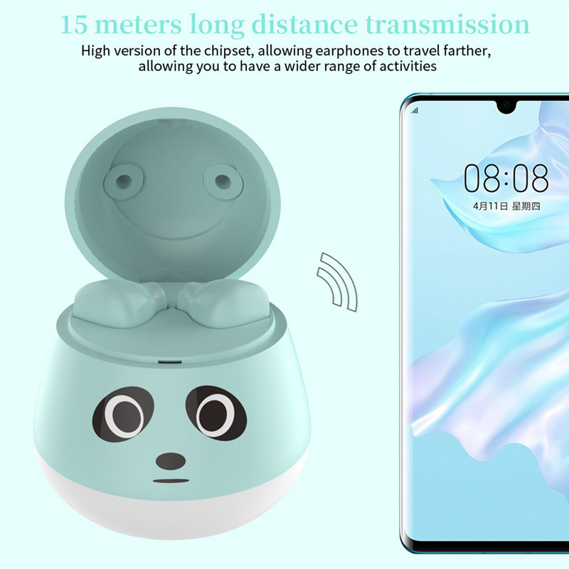 TWS Earbuds Prijenosne bežične Bluetooth 5.0 slušalice Stereo zvuk Sportske slušalice Lijep dizajn Cut Pet slušalice s mikrofonom