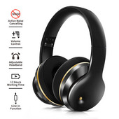 Aktiivsed mürasummutavad kõrvaklapid Bluetooth 5.0 peakomplekt Juhtmeta kõrvaklapid Stereo Hifi Sügav bass Spordimängu kõrvaklapid mikrofoniga