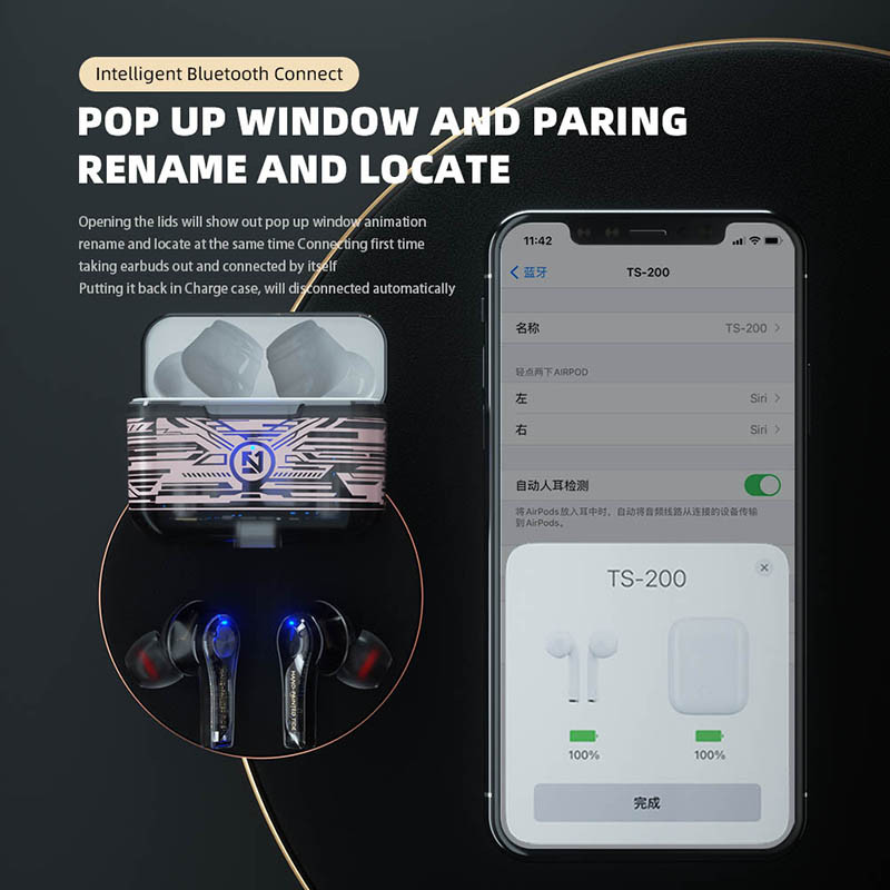 Bežične slušalice Graffiti Bluetooth slušalice TWS slušalice za uho Sportska glazba Prijenosne bežične slušalice Slušalice otporne na znojenje