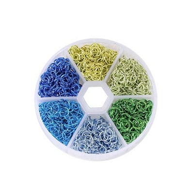 Köröm lógó gyűrű fémötvözet körömdíszítés alumínium 3D dekorációk piercing dekor kevert színű köröm ékszer