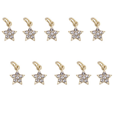 10 DB 3D körömbűvek Lógó Kereszt szív hold köröm ékszerek 3D körömbűvek Nail Art Dekorációs körömpiercing medálokhoz