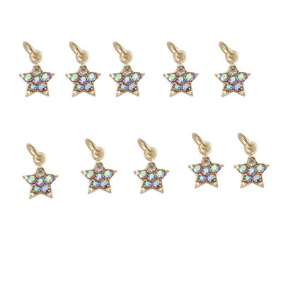 10 DB 3D körömbűvek Lógó Kereszt szív hold köröm ékszerek 3D körömbűvek Nail Art Dekorációs körömpiercing medálokhoz