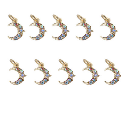 10 DB 3D körömbűvek Lógó Kereszt szív hold köröm ékszerek 3D körömbűvek Nail Art Dekorációs körömpiercing medálokhoz