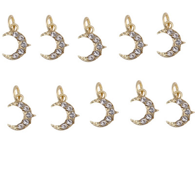 10 DB 3D körömbűvek Lógó Kereszt szív hold köröm ékszerek 3D körömbűvek Nail Art Dekorációs körömpiercing medálokhoz