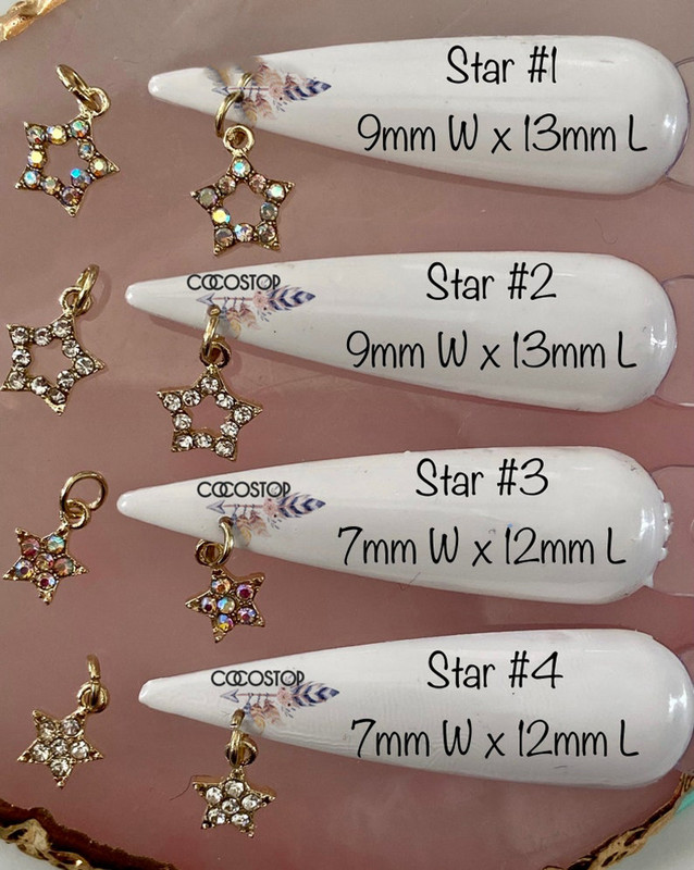 10 DB 3D körömbűvek Lógó Kereszt szív hold köröm ékszerek 3D körömbűvek Nail Art Dekorációs körömpiercing medálokhoz