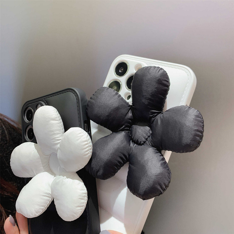 Απλές ασπρόμαυρες λουλούδια Winter Down θήκη τηλεφώνου για IPhone 13 12 11 Pro Max Coque Προστασία αερόσακου πίσω κάλυμμα